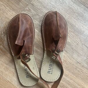 Brown Leather Sandals